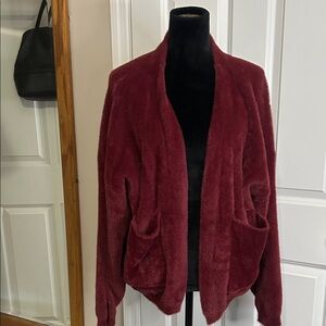 Kut from the Kloth Deep Red Teddy Jacket